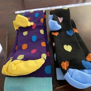 2 pair of cute compression socks